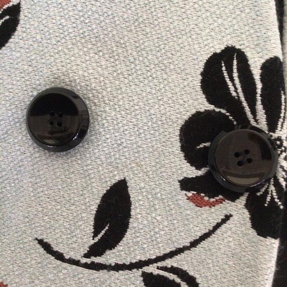 ZARA  BLUE BLACK FLORAL BUBBLE COAT SIZE  XS/SMALL - Picture 10 of 15